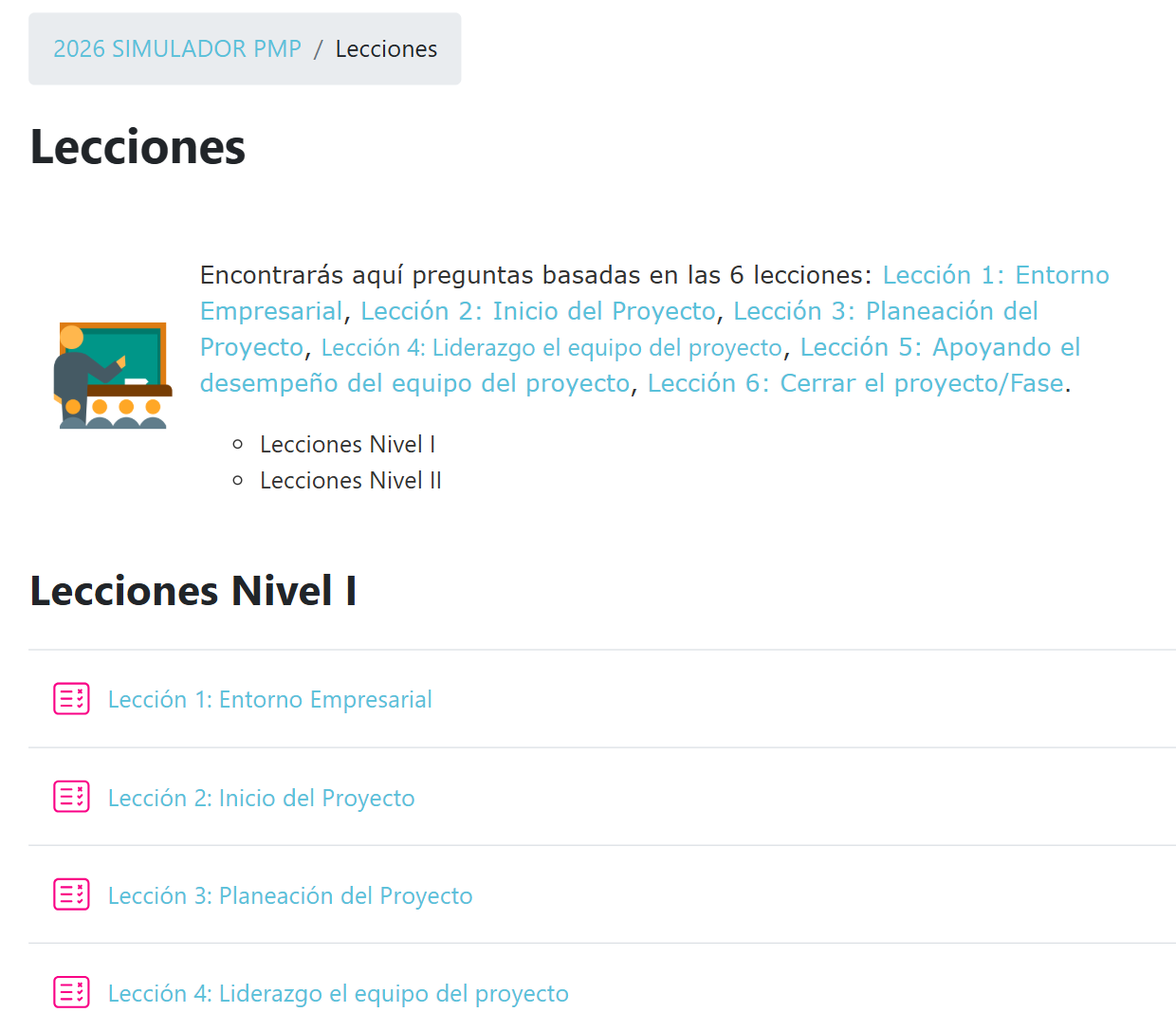 lecciones